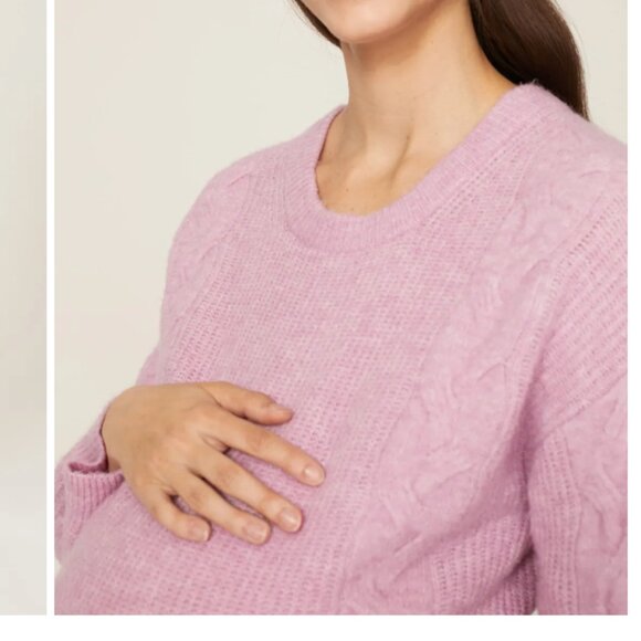 XS - SPLENDID - Lilac Wool Maternity Sweater Natalia Rent the Runway $168 msrp - Picture 6 of 10